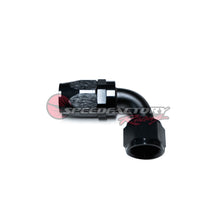Load image into Gallery viewer, SpeedFactory Racing -12 AN Black Anodized Hose End Fitting - 90 Degree