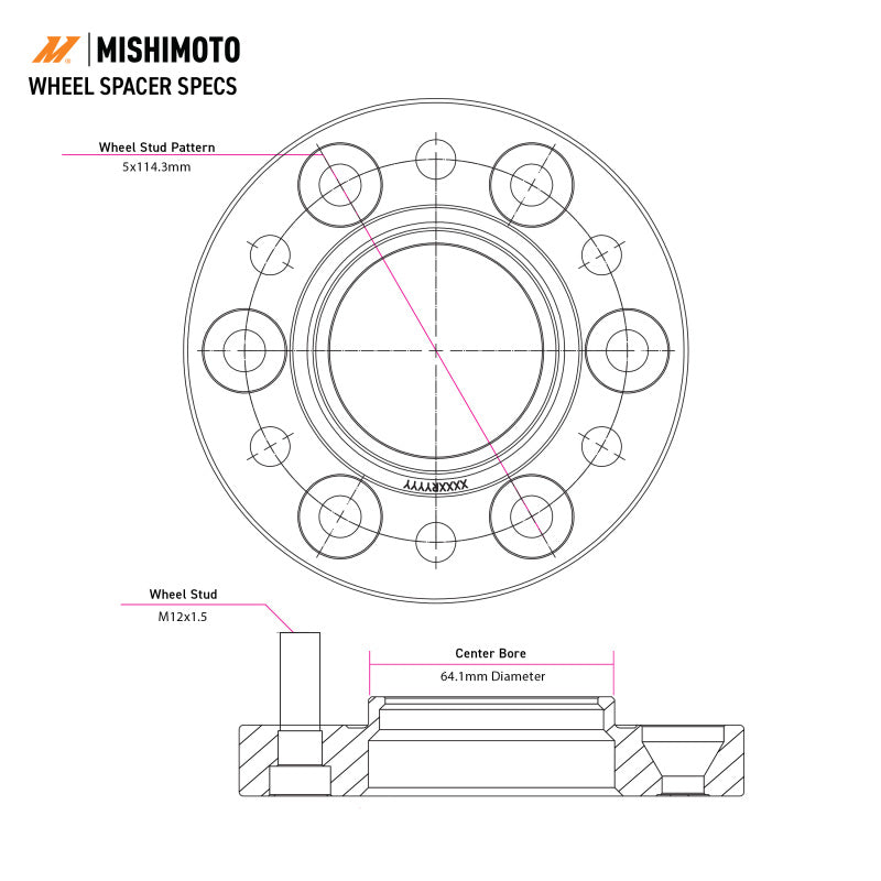 Mishimoto 5X114.3 15MM Wheel Spacers - Black – SpeedFactoryRacing