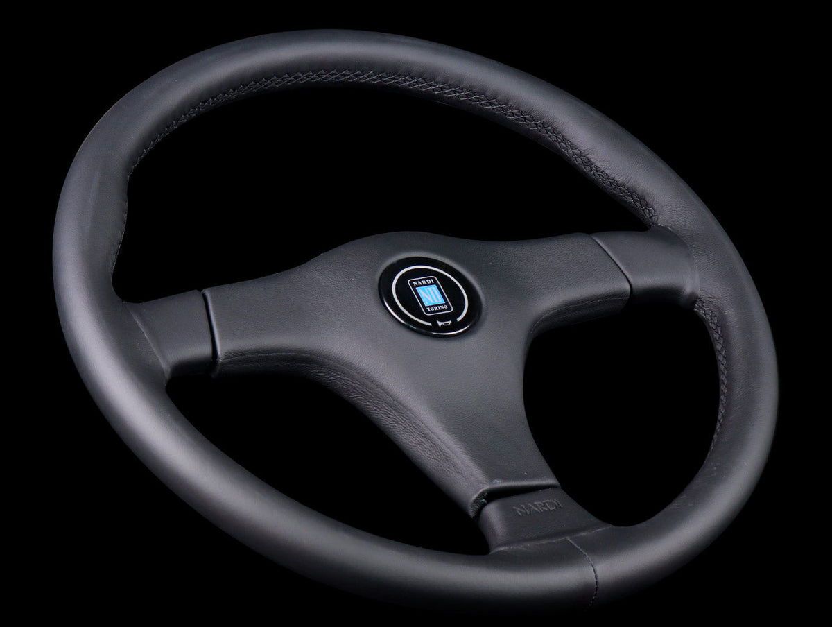 NARDI GARA3 Type3 36Φ ブラックレザー＆ブラックパッド Nardi Gara 3/3 365mm Steering Wheel - Black Leather / Black Stitch