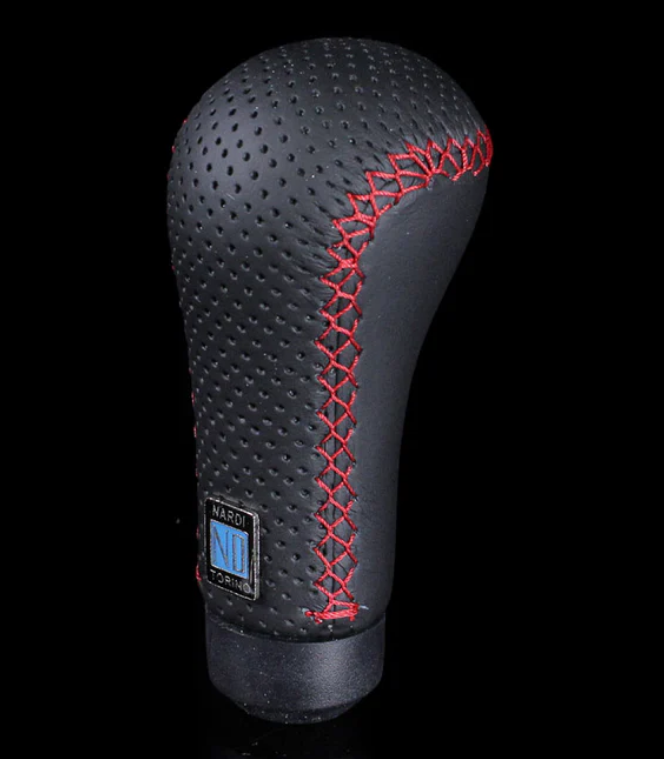 Nardi Prestige Brown Perforated Leather Shift Knob - JHPUSA