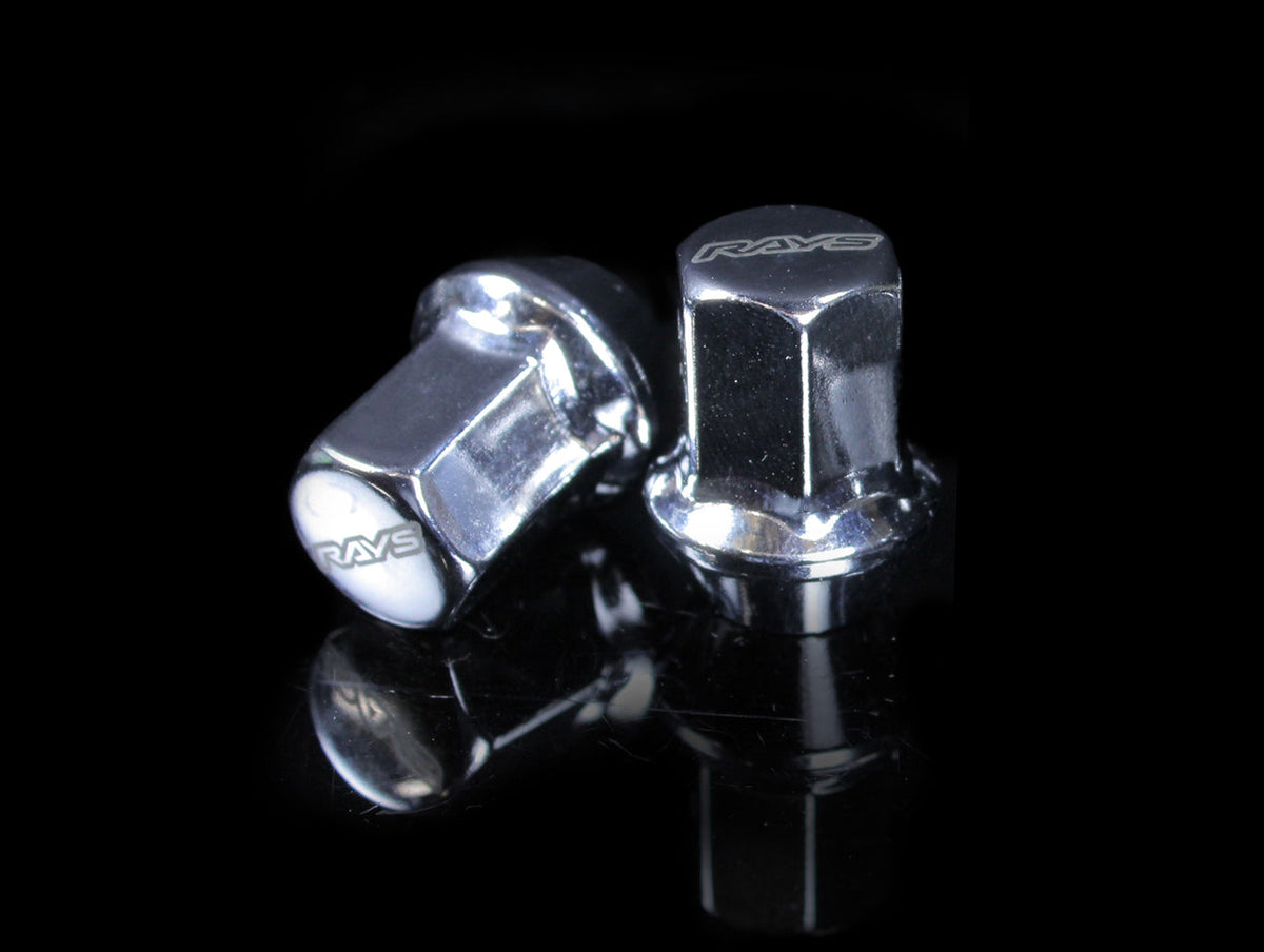 RAYS 17 Hex Lug Nuts and Lock Set - Chrome - JHPUSA