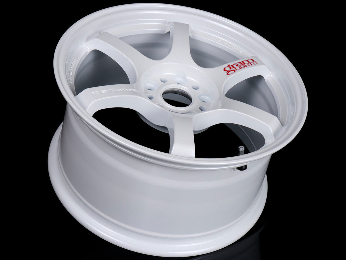 Rays Gram Lights 57DR Wheels - Ceramic Pearl White 17x9 / 5x114