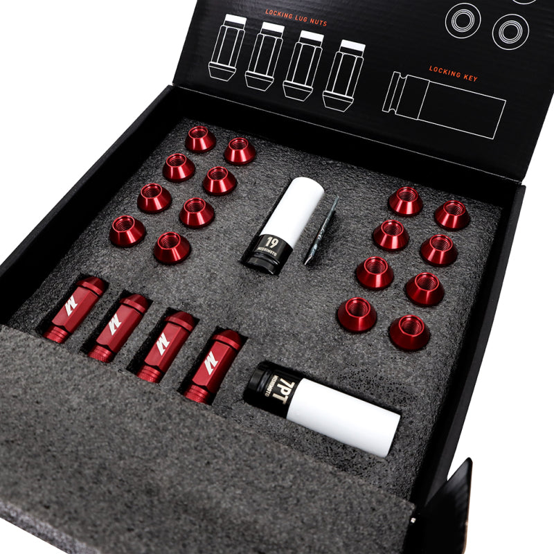 なんちゃって Mishimoto Aluminum Locking Lug Nuts M12x1.25 20pc Set Silver