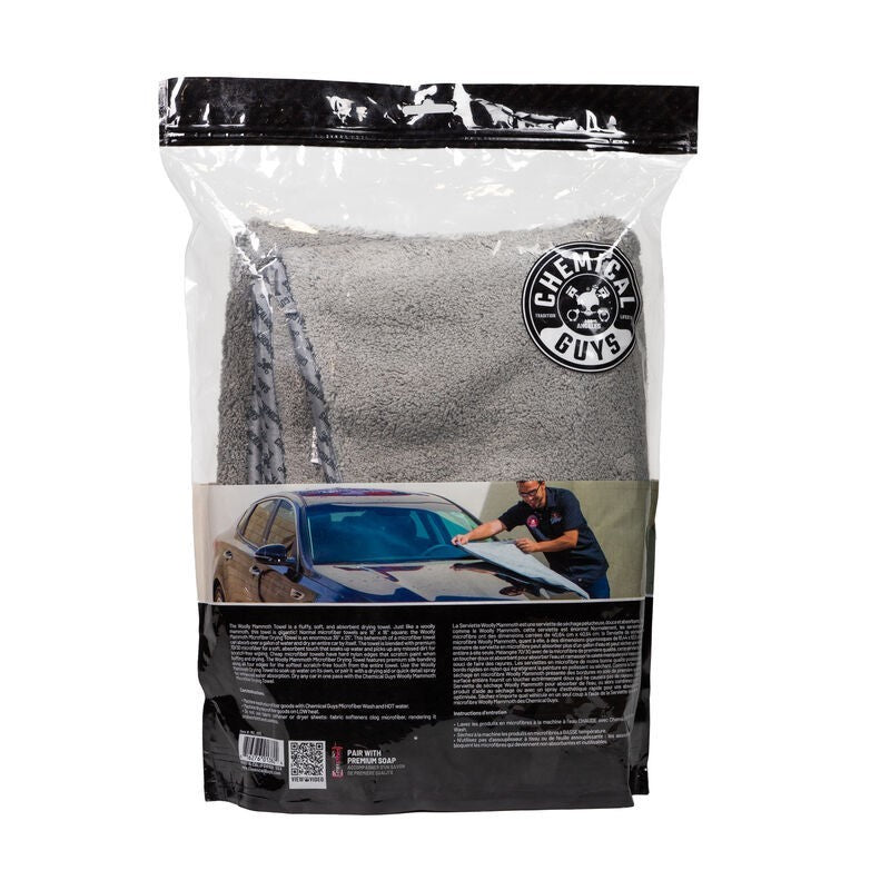Chemical Guys Woolly Mammoth Microfiber Dryer Towel - 36in x 25in –  SpeedFactoryRacing