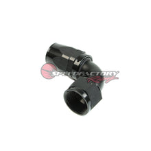 Load image into Gallery viewer, SpeedFactory Racing -16 AN Black Anodized Hose End Fitting - 90 Degree