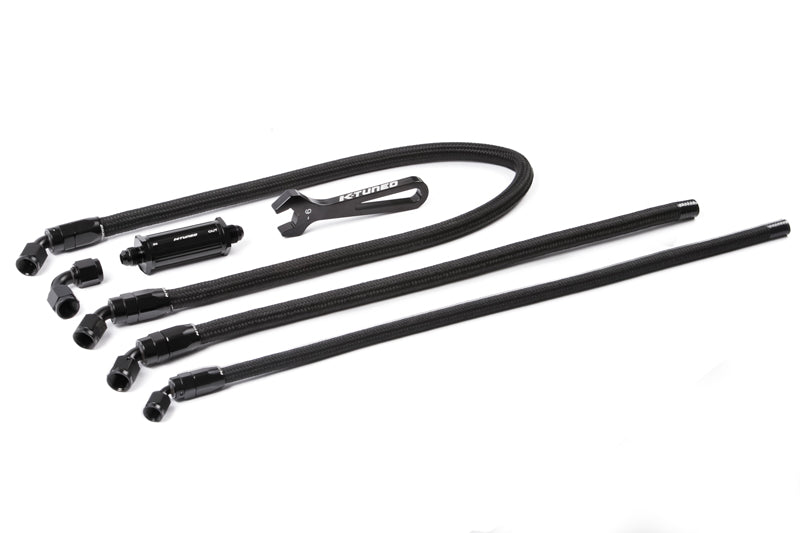 K-Tuned 6AN Center Feed Fuel Line Kit (Used With Inline Filter)