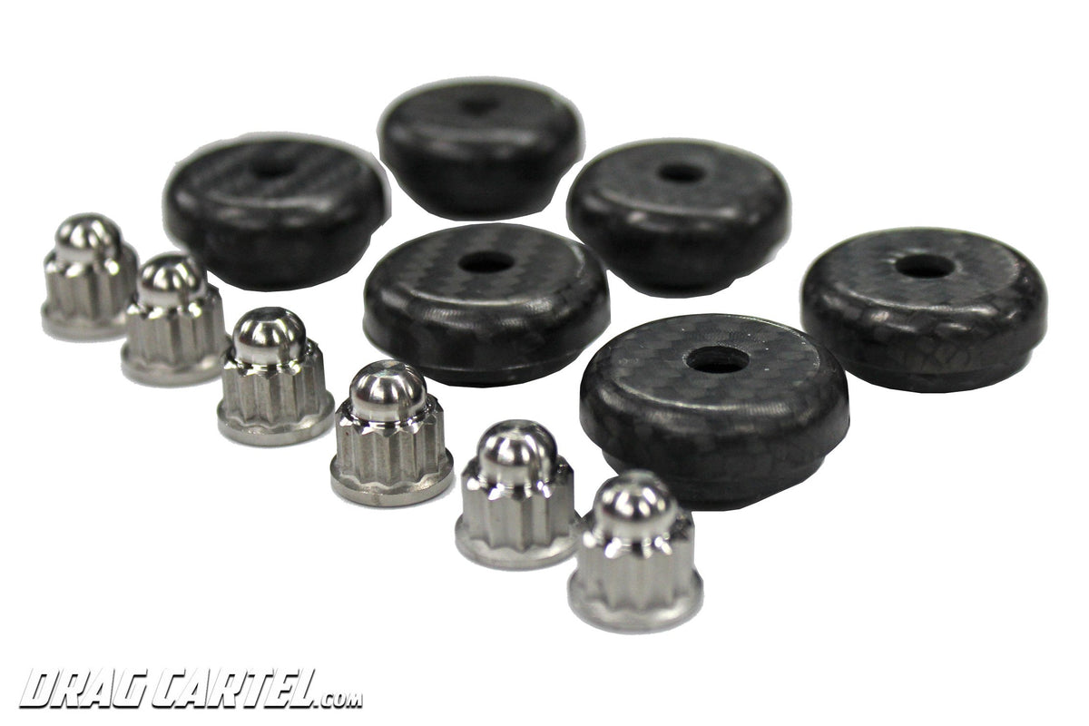DRAG CARTEL K-SERIES CARBON FIBER VALVE COVER HARDWARE SETS