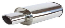 Load image into Gallery viewer, Vibrant STREETPOWER Oval Muffler w/ 4.5&quot; x 3&quot; Oval Angle Cut Tip (3&quot; inlet)