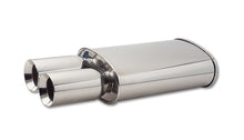 Load image into Gallery viewer, Vibrant STREETPOWER Oval Muffler w/ Dual 3.5&quot; Round Tips (3&quot; inlet)
