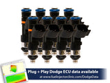 525cc (58 lbs/hr at OE 58 PSI fuel pressure) FIC Fuel Injector Clinic Injector Set for Dodge 4.7L (2008-2013), 5.7L  (2003 - present) (High-Z)(IS156-0525H)