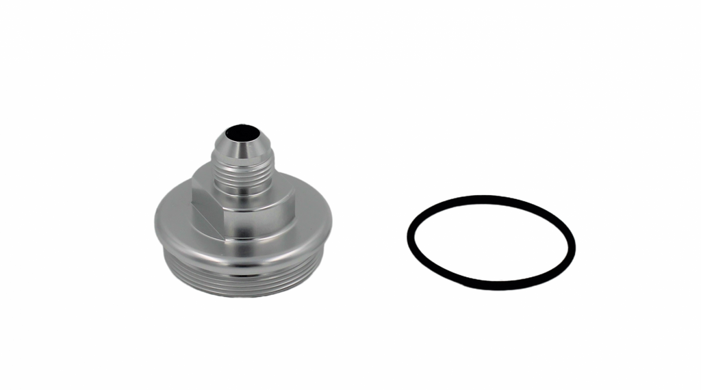 Fuel Filter Inlet Cap -8AN Clear FUELAB