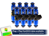 1200cc (110 lbs/hr at 43.5 PSI fuel pressure) FIC Fuel  Injector Clinic Injector Set for Ford Raptor (2010-2014) Injector Sets (is408-1200h)