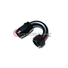Load image into Gallery viewer, SpeedFactory Racing -12 AN Black Anodized Hose End Fitting - 180 Degree