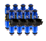 1440cc (160 lbs/hr at OE 58 PSI fuel pressure) FIC Fuel Injector Clinic Injector Set for Dodge 5.2L/5.9L (1994-1998) (High-Z) (IS154-1440H)