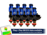 1650cc (180 lbs/hr at OE 58 PSI fuel pressure) FIC Fuel Injector Clinic Injector Set for LS2 engines (High-Z) (is302-1650h)