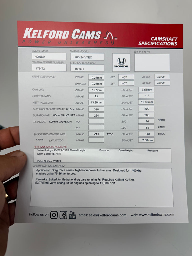 Kelford 322/318 V1 | Turbo K20A-K24 iVTEC
