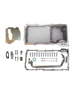 Oil Pan, GM LS, Cast Rear Sump,Swap Kit