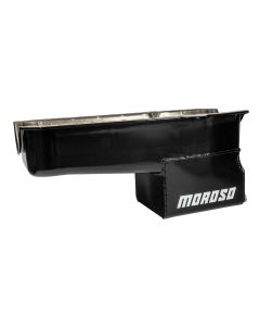 Oil Pan, SBC 80-85 Passenger Side Dip Stick, Dart Shp, 9.50 In. Deep