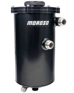 Dry Sump Tank, 2 Pc, 15 In Tall, 7 In Dia, 6 Qt, Black Powder Coat
