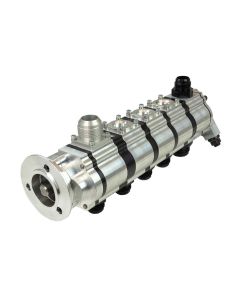 Dry Sump Pump, Tri-Lobe, Procharger, V-Band Clamp, 5 Stage ,1.500