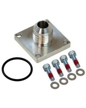 Load image into Gallery viewer, Fitting, Dry Sump, Square Base, -8An Male, 4-Bolt Square Flange