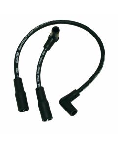 Wire Set, Spiral Core, Black, H-D Flst, Fxst 00-15