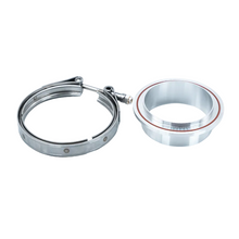 Load image into Gallery viewer, CT8RX Compressor Side Outlet 5" V-Band Aluminum Flange &amp; Clamp Set