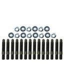 Valve Cover, Stud Kit, BBC Fabricated V/C, Bullet Nose, Non Serrated Flange Nuts
