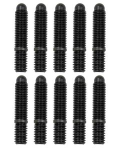 Bullet Nose Stud, 5/16-18 X 5/16-24 X 1 5/8, 10 Pack, Black Ox