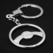 Load image into Gallery viewer, Billet Keychain - Metal Deceptive Steering Wheel