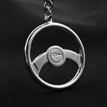 Load image into Gallery viewer, Billet Keychain - Metal Deceptive Steering Wheel