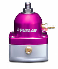 Load image into Gallery viewer, Universal CARB Adjustable Fuel Pressure Regulator 4-12 psi (2) -6AN Inlets (1) -6AN Return Purple FUELAB