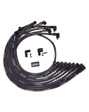 Load image into Gallery viewer, Wire Set Moroso Ultra BBC Under The Header 90 Deg Plug End Non HEI Sleeved, Black Wire