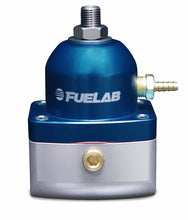 Load image into Gallery viewer, Universal EFI Electronic Fuel Injection Adjustable Fuel Pressure Regulator In-Line 90-125 psi 1  -6AN Inlet 1  -6AN Return Blue FUELAB