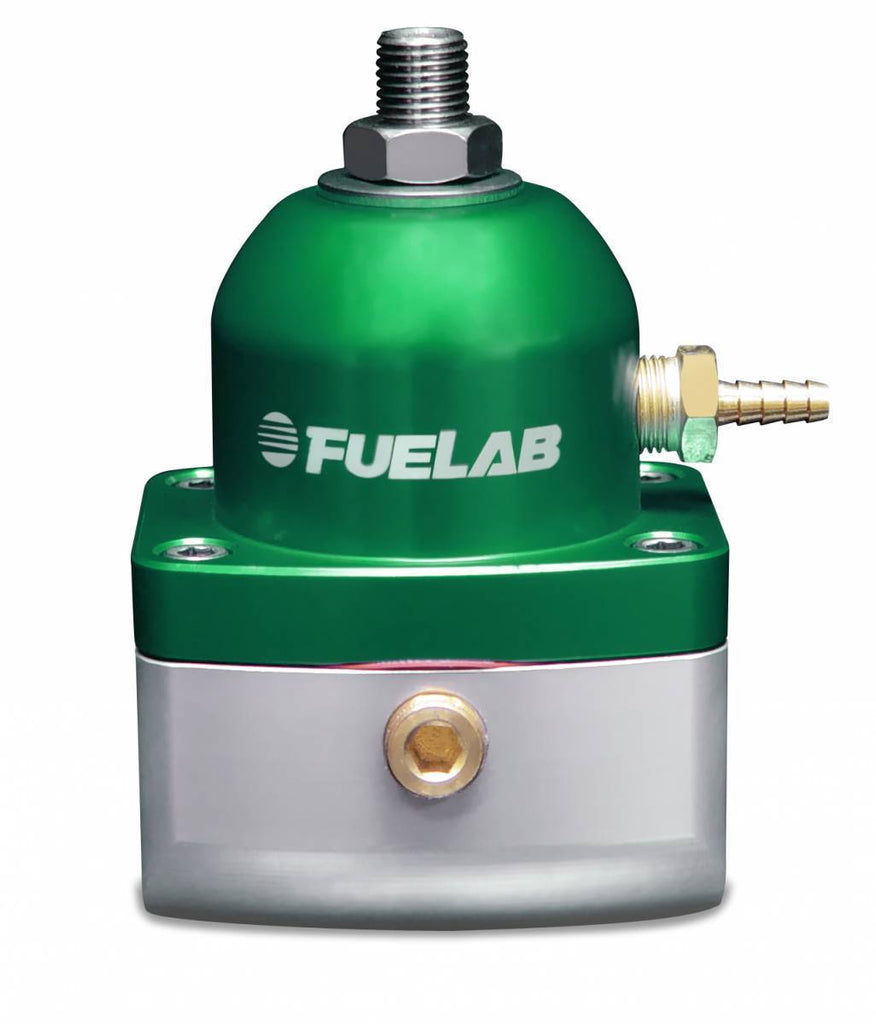 Universal EFI Electronic Fuel Injection Adjustable Fuel Pressure Regulator In-Line 90-125 psi 1  -6AN Inlet 1  -6AN Return Green FUELAB