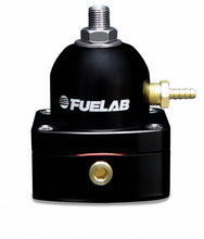 Load image into Gallery viewer, Universal EFI Electronic Fuel Injection Adjustable Mini Fuel Pressure Regulator 25-90 psi 2  -6AN Inlets 1  -6AN Return Black FUELAB