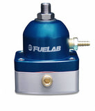 Universal TBI Throttle Body Injection Adjustable Mini Fuel Pressure Regulator In-Line 10-25 psi 1  -6AN Inlet 1  -6AN Return Blue FUELAB