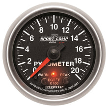 Load image into Gallery viewer, Autometer Elite 52.4mm 0-2000F Pyrometer Peak &amp; Warn w/ Electronic Control Gauge