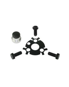 Cam Button Kit, Button , Bolts, Retainer, SBC Early Ribbed Style Cover