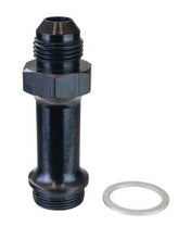 Load image into Gallery viewer, Carburetor Fuel Inlet Fitting, 8 AN X 7/8-20 3 In Long, Black Anodized