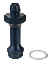 Load image into Gallery viewer, Carburetor Fuel Inlet Fitting, 6An X 7/8-20, 3 In Long, Black Anodized