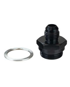 Carburetor Fuel Inlet Fitting, 6An X 7/8-20, 1 In Long, Black Anodized