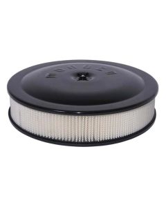 Air Cleaner Kit, 14 In. X 3 In., Aluminum, Black Powder Coat