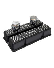 Load image into Gallery viewer, Valve Covers, SBC, Cast, Black Finish, 1 Valve Cover With 2 Breathers
