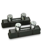 Load image into Gallery viewer, Valve Covers, SBC, Cast, Black Finish, Both Valve Covers Have 2 Breathers