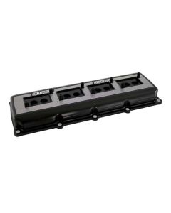 Valve Covers, Chrysler 5.7/6.1/6.2/6.4, Billet Aluminum, Black Anodized