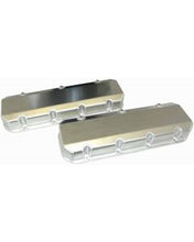 Load image into Gallery viewer, Valve Covers, BBC, 3 In. Tall, Pockets On Exhaust &amp; Tubes On Intake, Fabricated Aluminum, Non Logoed