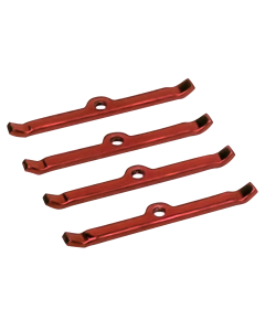 Moroso Small Block Chevy Valve Cover Hold-Down Kit - Red