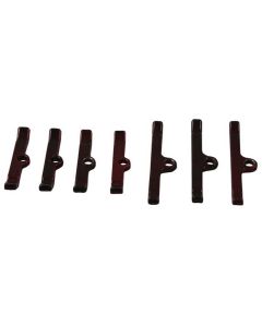 Moroso Big Block Chevy Valve Cover Hold-Down Tabs - Red