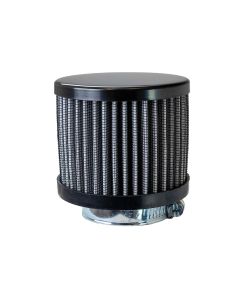 Breather, Clamp On, No Hood, Black